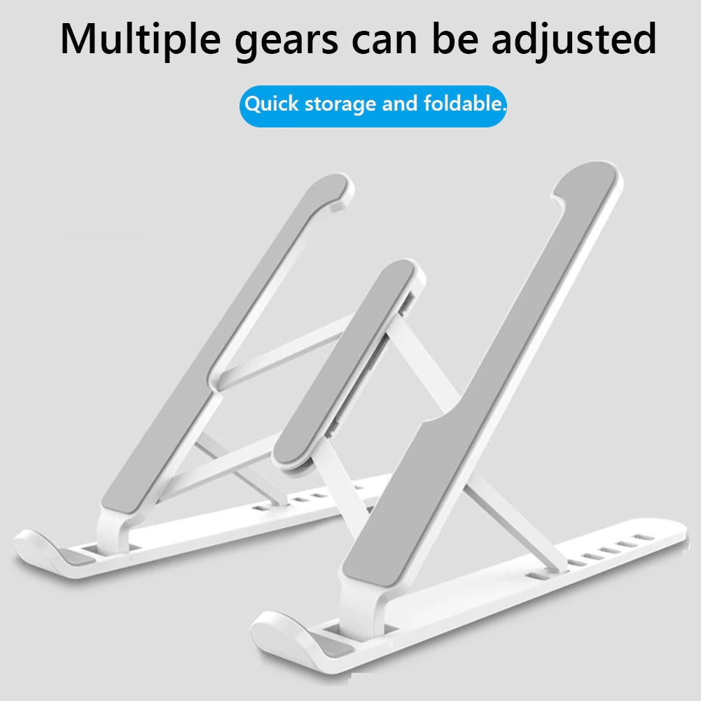 Adjustable Non-Slip Laptop Stand Support Holder Base Riser 6 Gears Height Notebook Cooling Stand Portable for 11-17 Inch Tablet