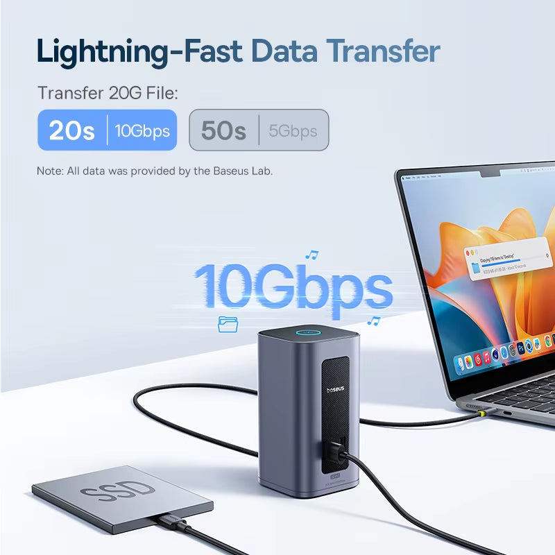 USB C HUB for Mac 12-In-1 Displayport HDMI 4K@60Hz MST Display for Macos Windows Docking Station USB 3.2 RJ45 PD 100W Hub