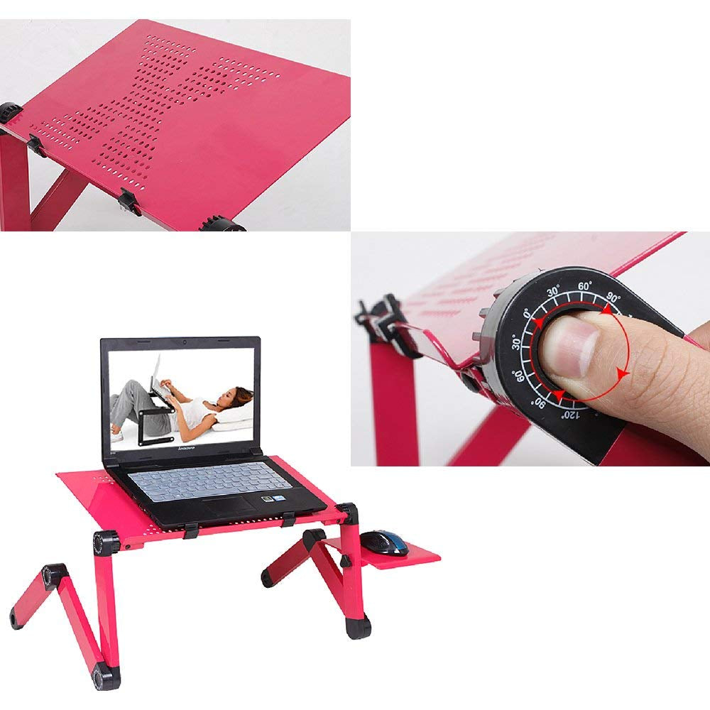Laptop-Table-Stand Desk Mouse-Pad Notebook Folding Ergonomic-Design Adjustable With