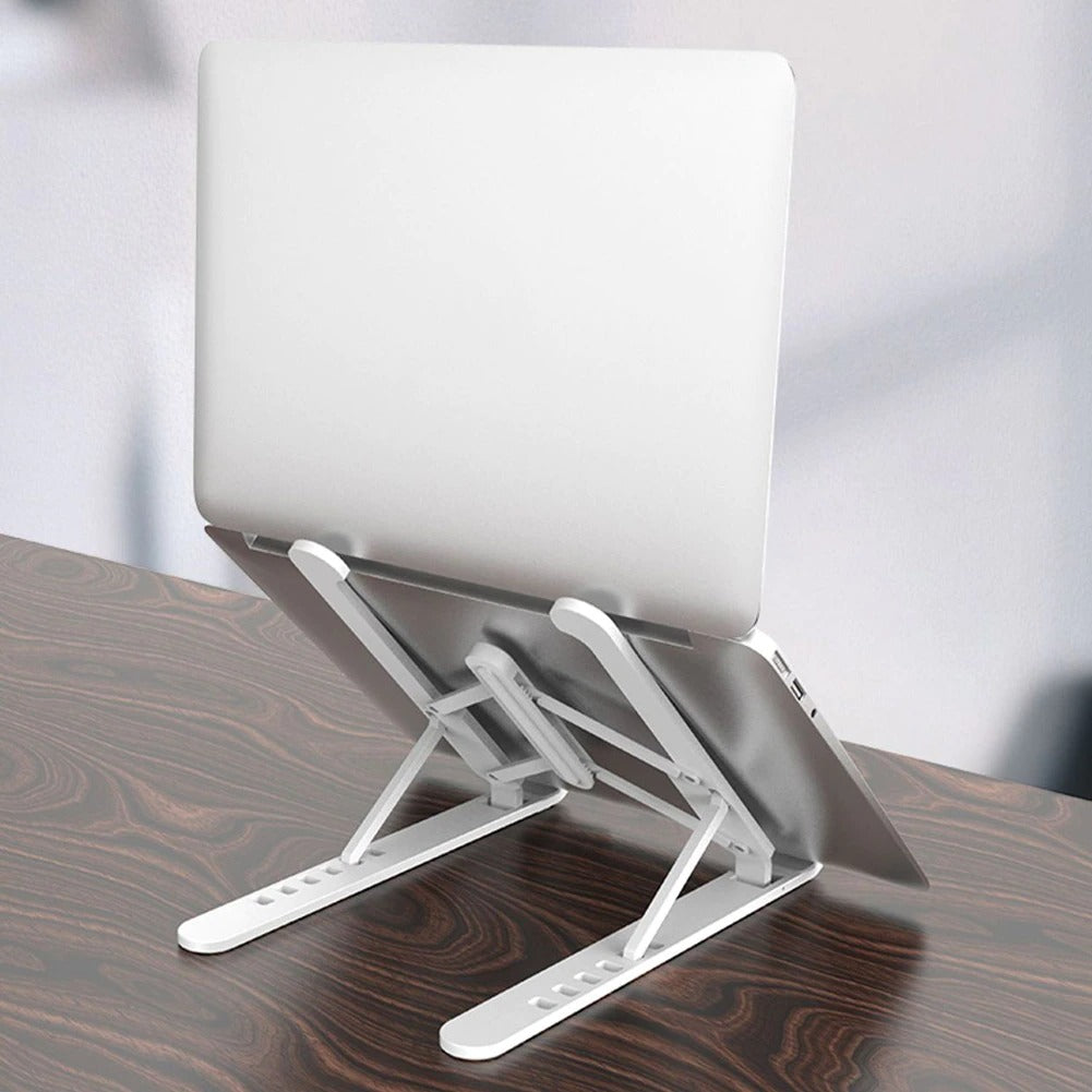Adjustable Non-Slip Laptop Stand Support Holder Base Riser 6 Gears Height Notebook Cooling Stand Portable for 11-17 Inch Tablet