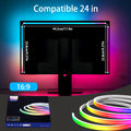 Smart RGB LED Gaming Monitor Backlight Strip - USB Sync Light Bar for Enhanced Gaming and Bedroom Decor