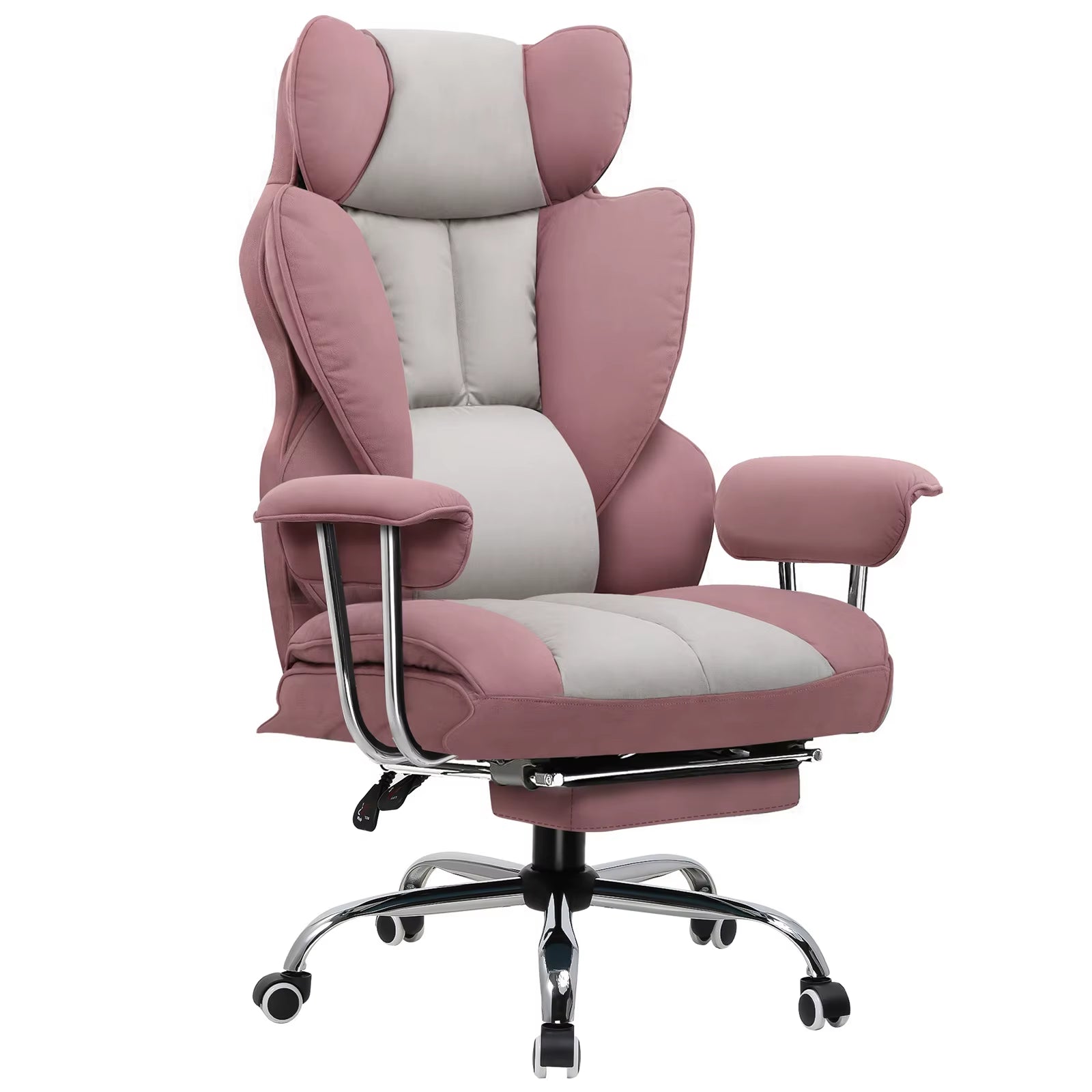 Gaming Chair Gamer Chair Ergonomic Office Chair Footrest Fabric Surface Spring Seat Cushion Gaming Chair