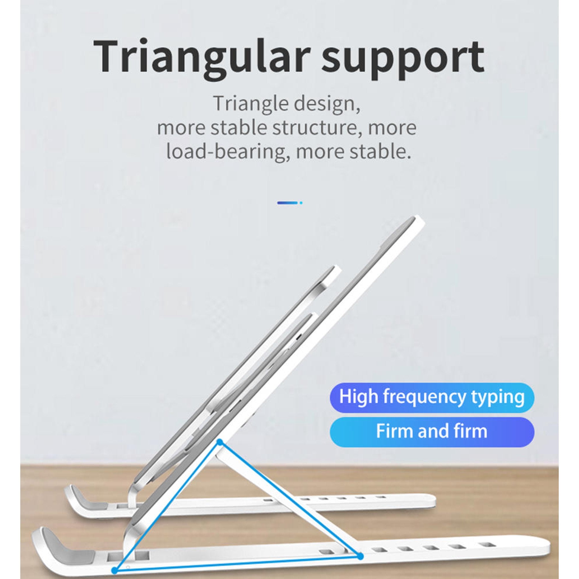 Adjustable Non-Slip Laptop Stand Support Holder Base Riser 6 Gears Height Notebook Cooling Stand Portable for 11-17 Inch Tablet