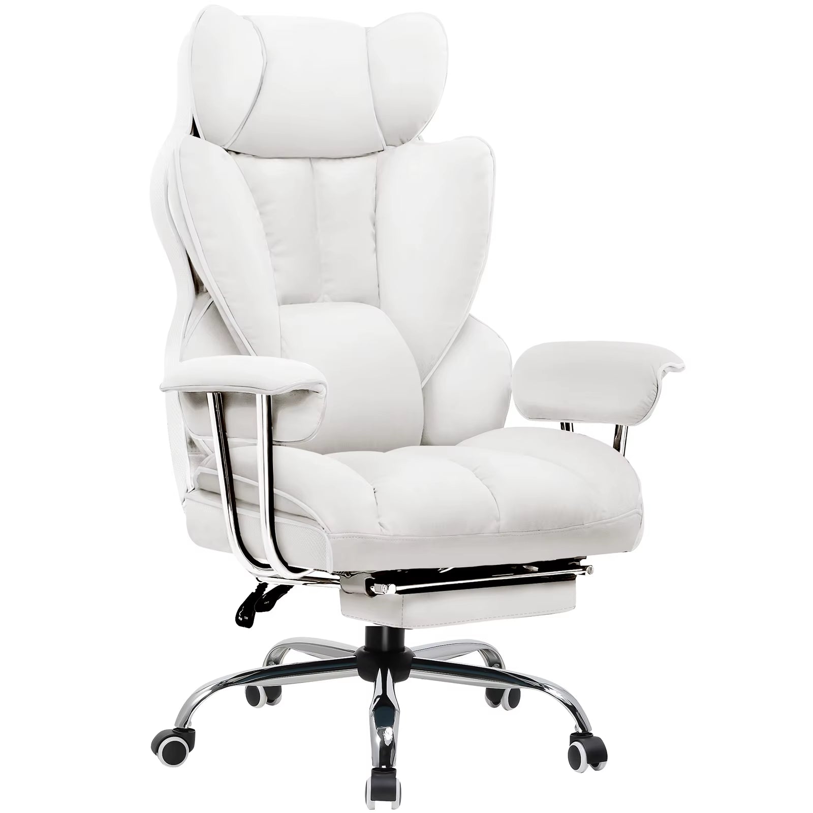 Gaming Chair Gamer Chair Ergonomic Office Chair Footrest Fabric Surface Spring Seat Cushion Gaming Chair