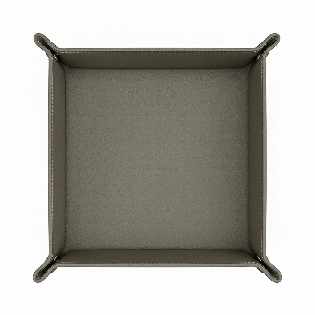 Leather Catchall Tray Customize Laser Engraving Desk Organizer Tray
