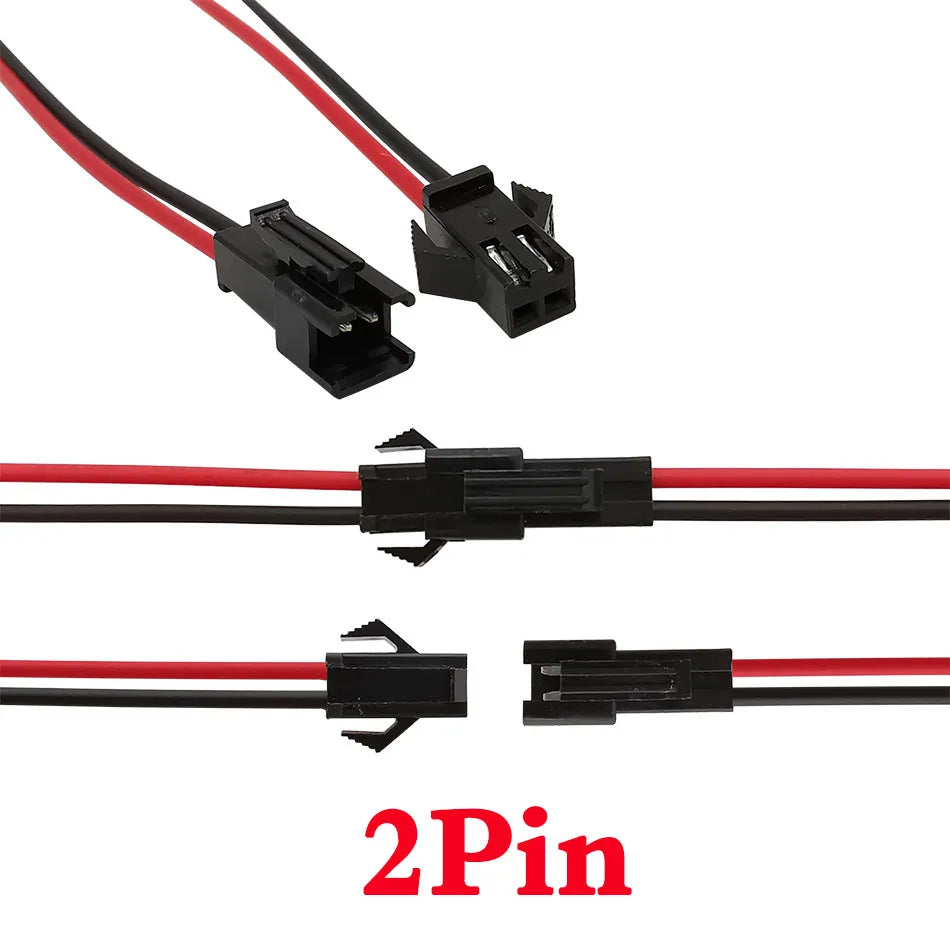 5Pair/10Pcs SM JST LED Connector Cable 2/3/4/5/6 Pin Plug Socket Male Female Wire Connector for RGB RGBW LED Strip Light Adapter
