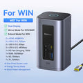 USB C HUB for Mac 12-In-1 Displayport HDMI 4K@60Hz MST Display for Macos Windows Docking Station USB 3.2 RJ45 PD 100W Hub