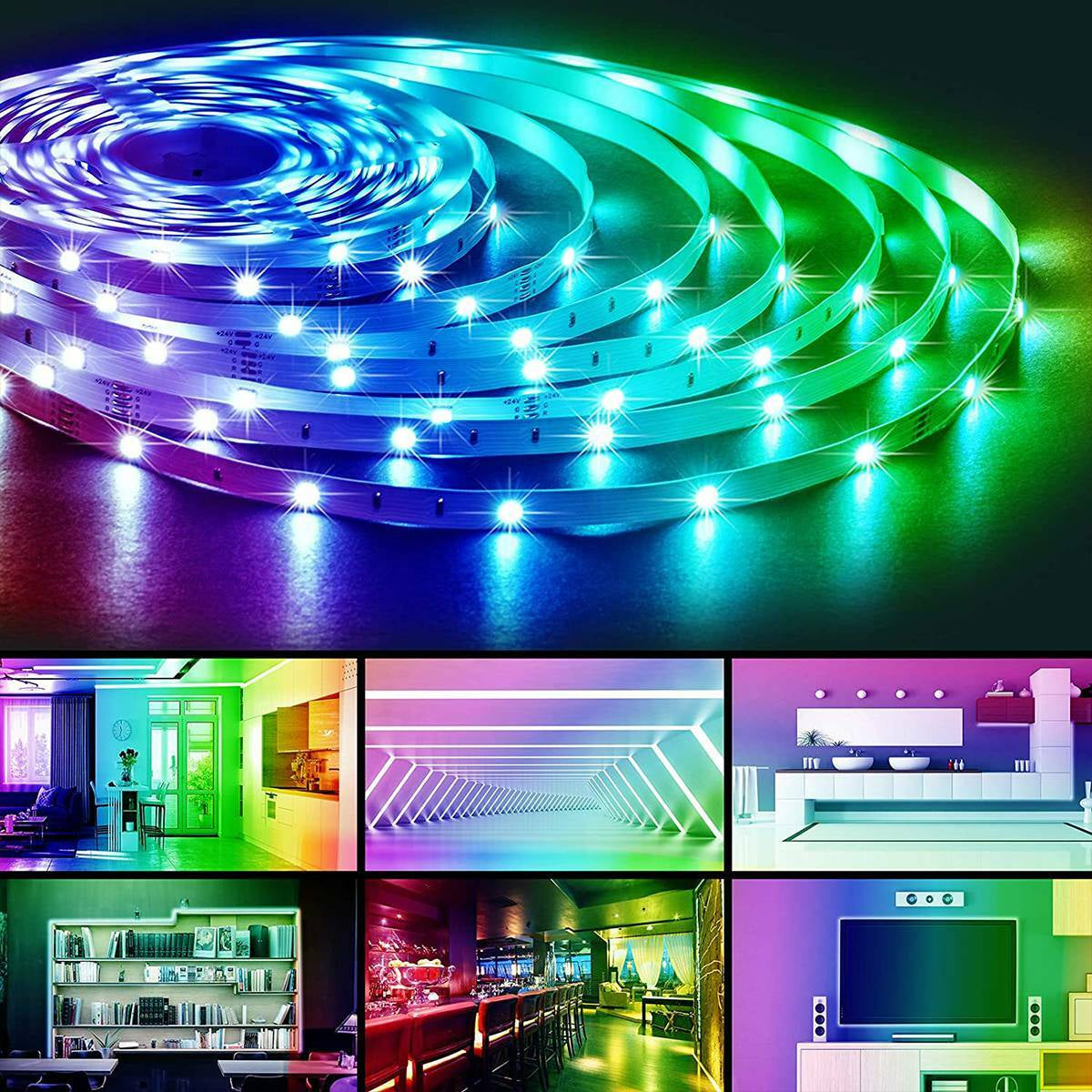 1-20M LED Stripe RGB Leiste Streifen Band Licht Leuchte Lichterkette Lichtleiste