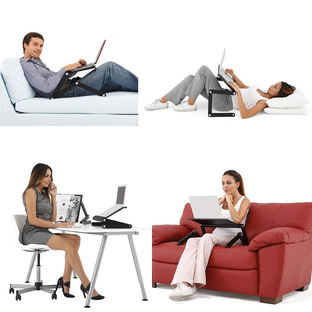 Laptop-Table-Stand Desk Mouse-Pad Notebook Folding Ergonomic-Design Adjustable With