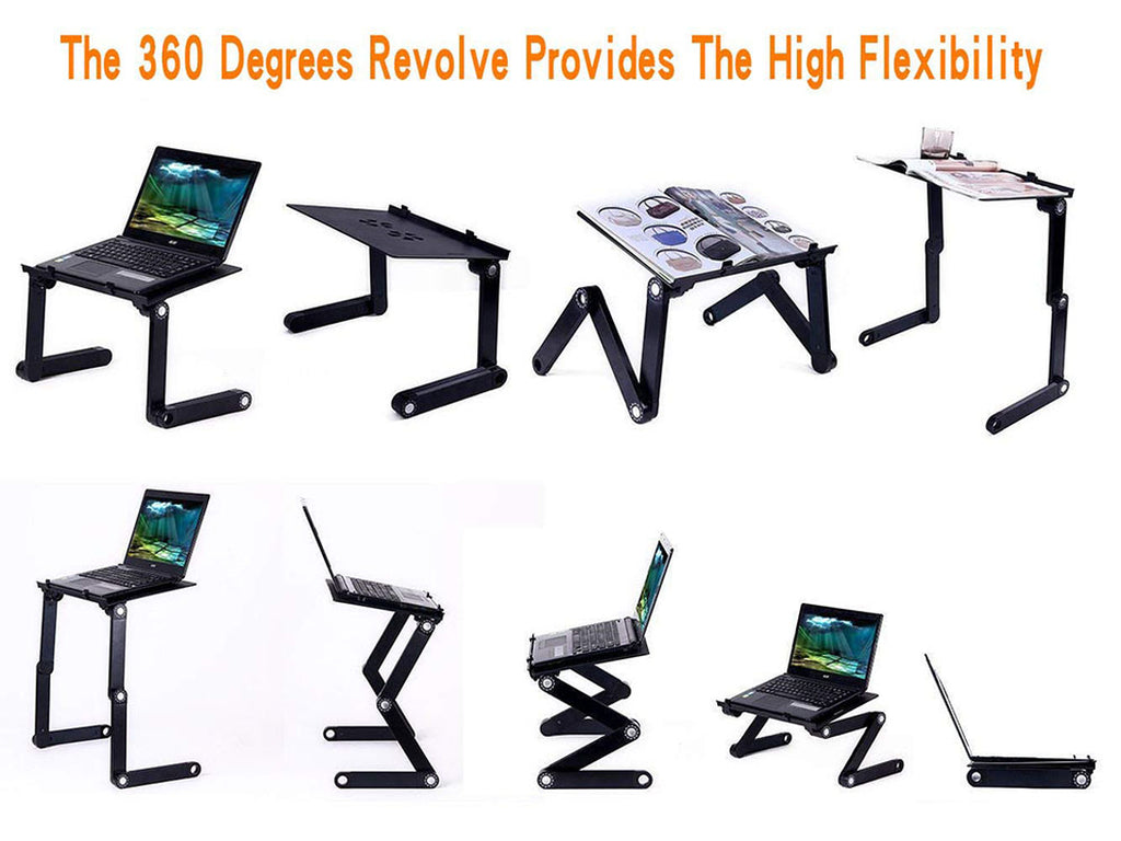 Laptop-Table-Stand Desk Mouse-Pad Notebook Folding Ergonomic-Design Adjustable With