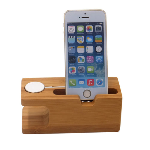 Watch Bamboo Stand Smart Phone Stand Lazy Phone Stand
