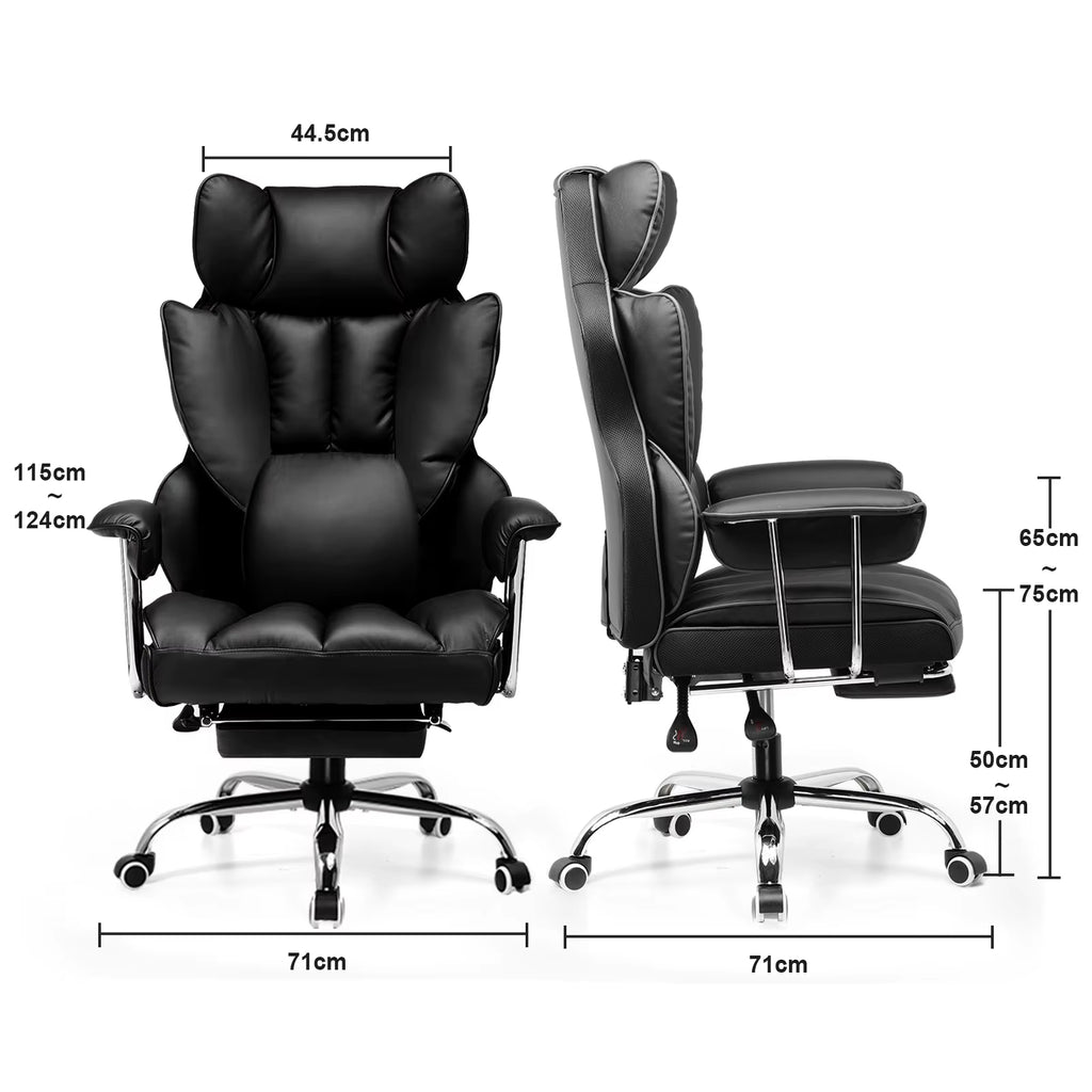 Gaming Chair Gamer Chair Ergonomic Office Chair Footrest Fabric Surface Spring Seat Cushion Gaming Chair