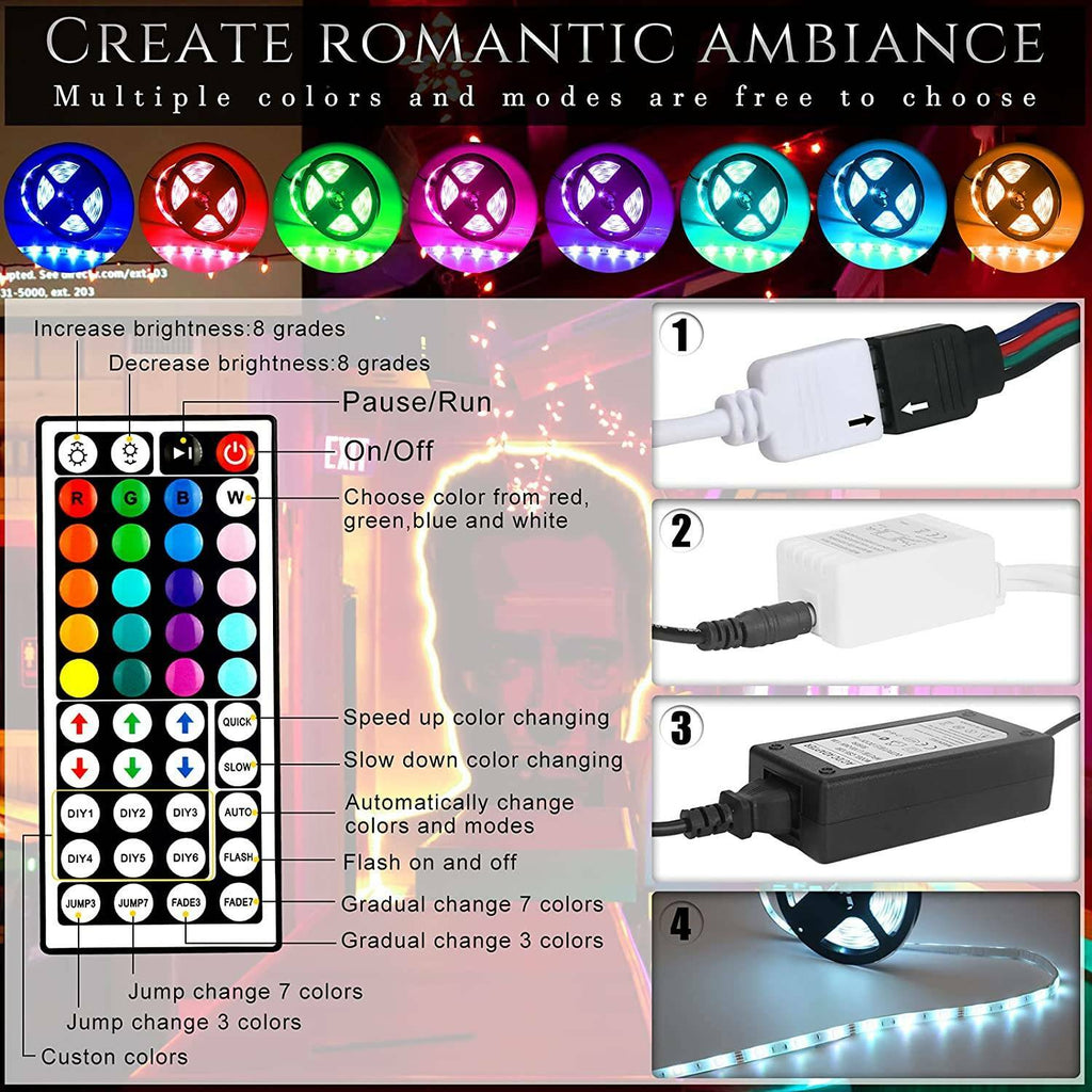 1-20M LED Stripe RGB Leiste Streifen Band Licht Leuchte Lichterkette Lichtleiste