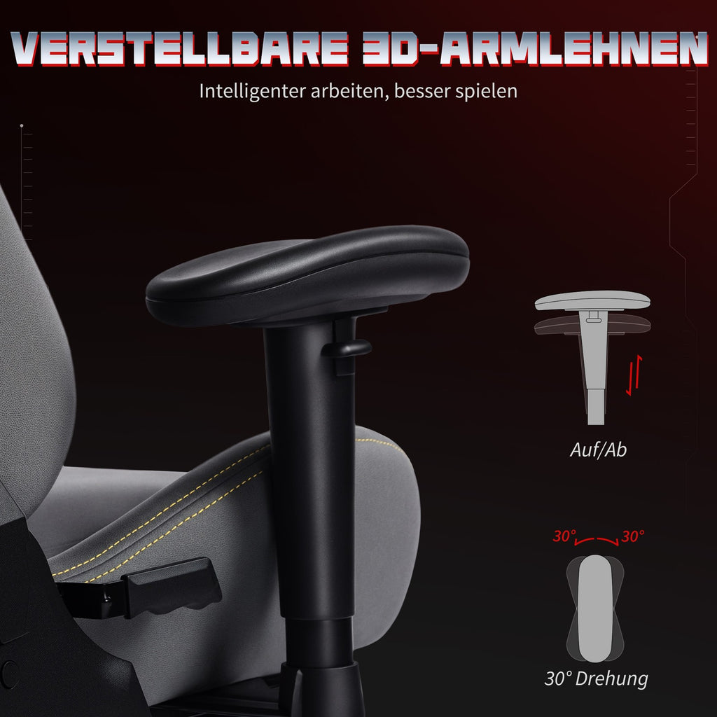 Gaming Stuhl Ergonomisch Wildlederimita